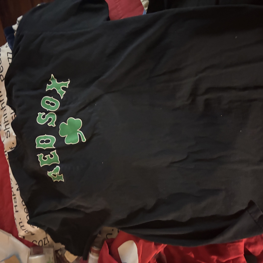 Lee Black and Green Short Sleeve Tee Red Sox Edition